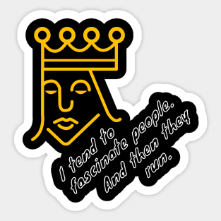 Lunatic King Design Sticker